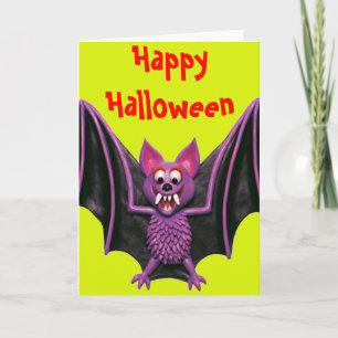 Cartão Festa de Bat Halloween