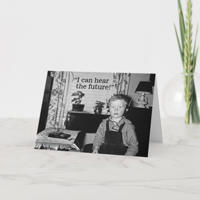 Cartão Festa de formatura de Rádio Pessoal (Frente)