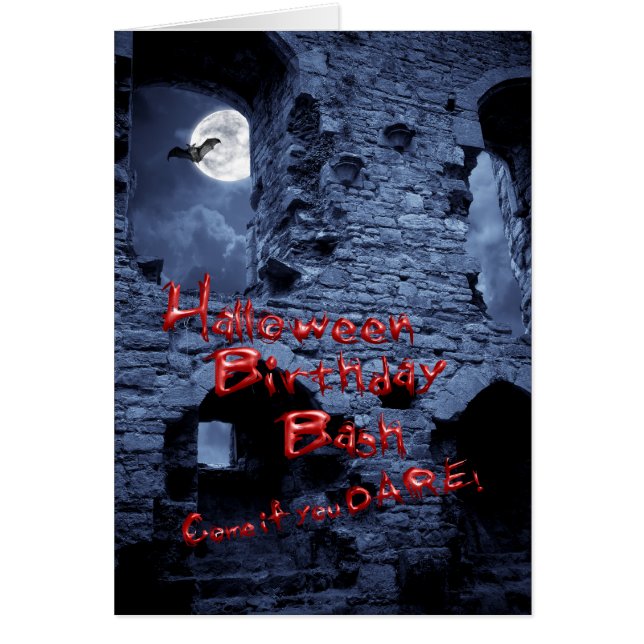 Cartão Festa de Halloween (Frente)