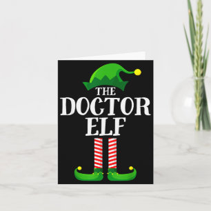 Cartão Festa de Natal em Família do Doutor Elf Correspond