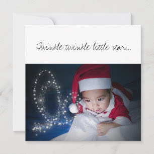 Cartão Festa de Natal Proposta de Madrinha Bebê com Chap