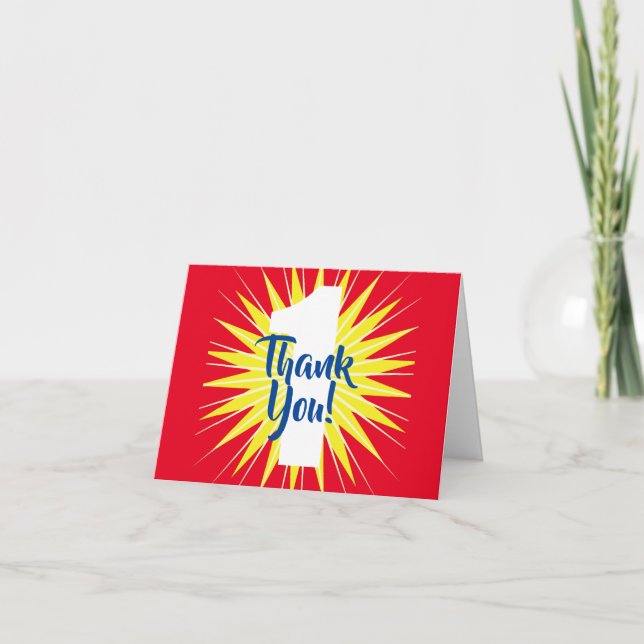 Cartão Festa de primeiros aniversarios Maravilhosa (Frente)