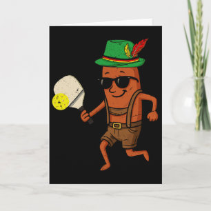 Cartão Festa de Salsicha Wurst Jogando Futebol Homens Rap