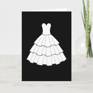 Cartão Festa de solteira Casamento de Vestido de Casament