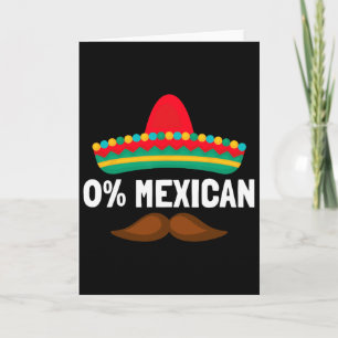 Cartão Festa do Cinco De Mayo Mexicana 0% Sombrero Engraç