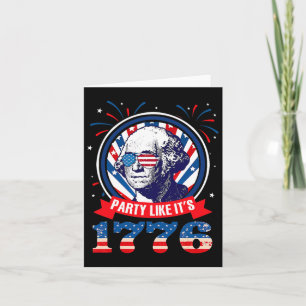 Cartão Festa Engraçada Como É 1776 4 De Julho George Era