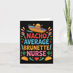 Cartão Festa mexicana cinco de maio nacho médio morena