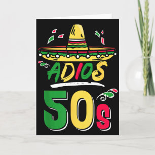 Cartão Festa Mexicana de 60 Anos de Aniversário Fiesta Ci
