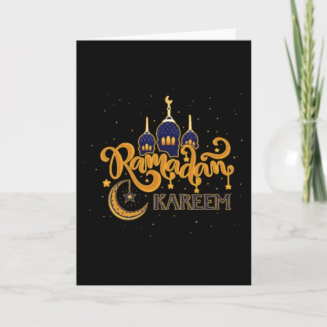 Cartão Festa Ramadã Kareem Mubarak (Frente)