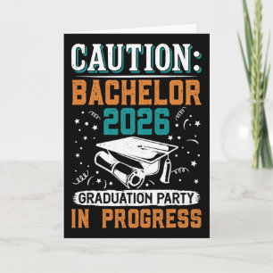Cartão Festas de Formatura Caution Chelor 2026 Gra