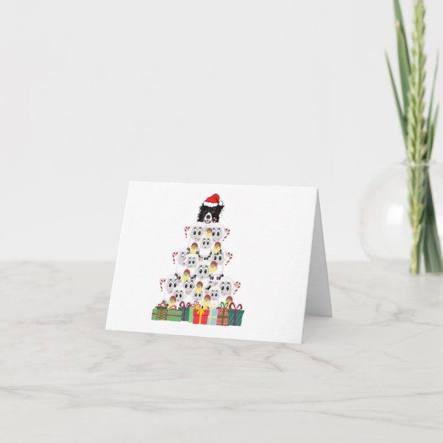 Cartão Festas Felizes de Pastoreio de Natal (Frente)