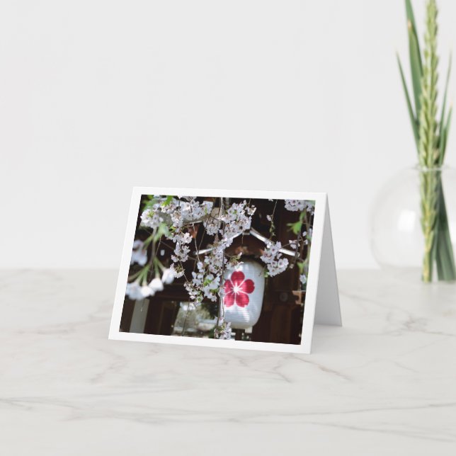 Cartão Festival Cherry Blossom em Quioto (Frente)