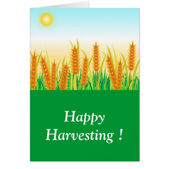 Cartão Festival da colheita (Frente)