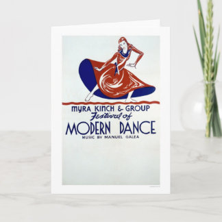 Cartão Festival da dança moderna WPA 1938