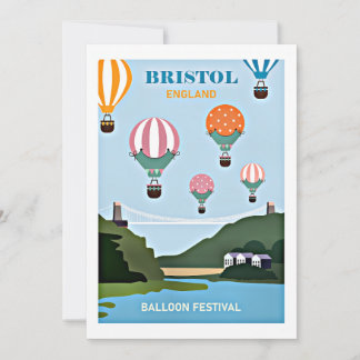 Cartão Festival de balão da Inglaterra Bristol