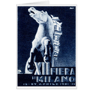 Cartão Festival de cinema de 1921 italianos