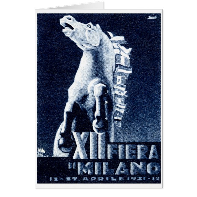 Cartão Festival de Cinema Italiano de 1921 (Frente)