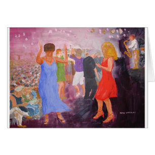 Cartão Festival de jazz liso