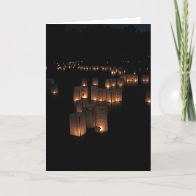 Cartão Festival de lanterna (Frente)