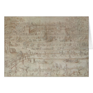 Cartão Festival no d'Anet do castelo