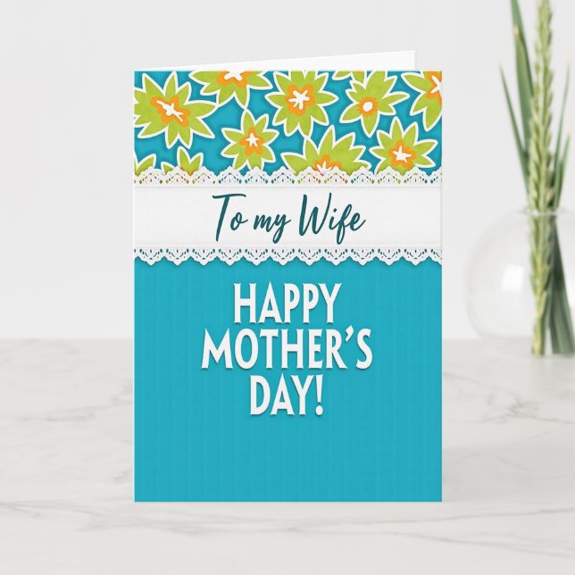 Cartão Festive Blossom Mothers Card (Frente)