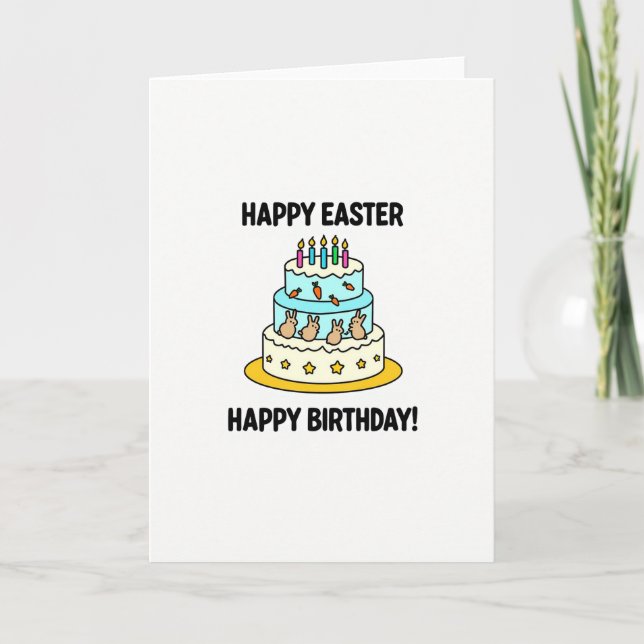 Cartão Festive Celebration Cake Card (Frente)