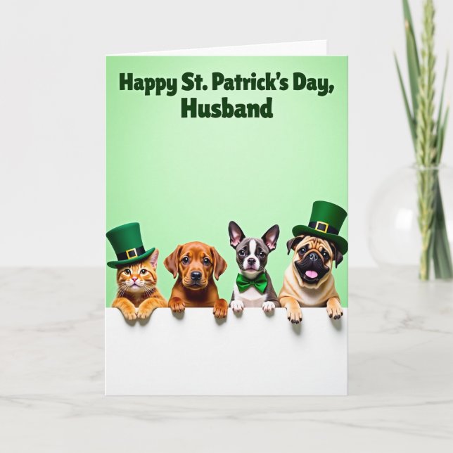 Cartão Festive Faux Gold Animal Card (Frente)