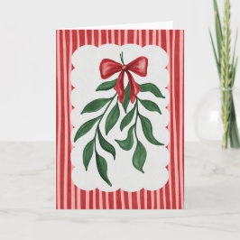 Cartão Festive Greenery Watercolor Holiday Card