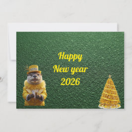 Cartão Festive Holiday Card:Sending Good Vibes and wishes