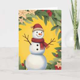 Cartão Festive Holiday Folded Greeting Card
