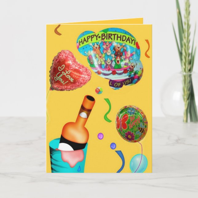 Cartão Festivo Aniversário (Frente)