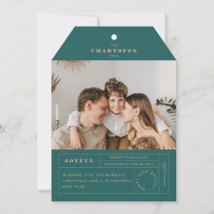 Cartão Festivo de Férias Planas