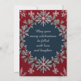 Cartão Festivo de Vestígio de Natal