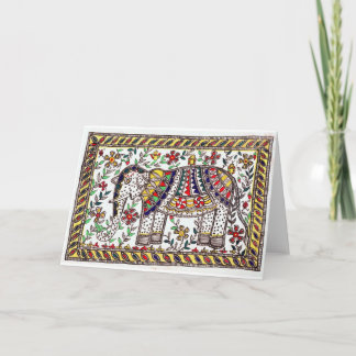 Cartão festivo do elefante