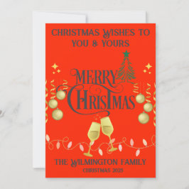 Cartão Festivo Muito Feliz Foto de Natal