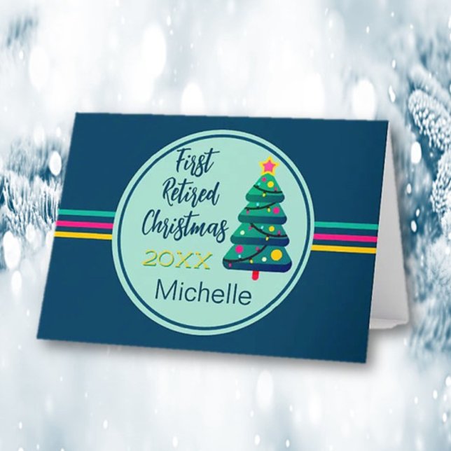 Cartão Festivo, Primeiro Natal Aposentado (Criador carregado)