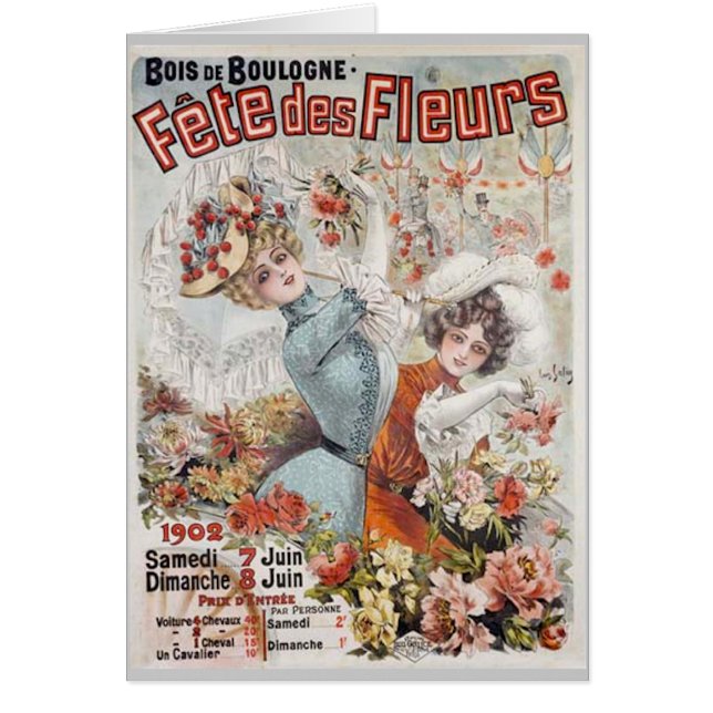 Cartão Fete de Fleurs (Frente)