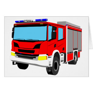 Cartão Feuerwehrauto Löschfahrzeug