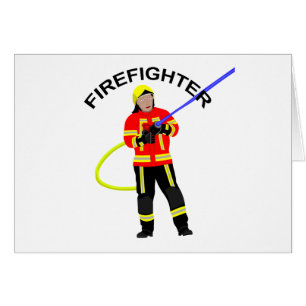 Cartão Feuerwehrmann em Einsatzkleidung