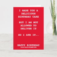 Fez De Você Um Bolo De Aniversário Um Humor Social