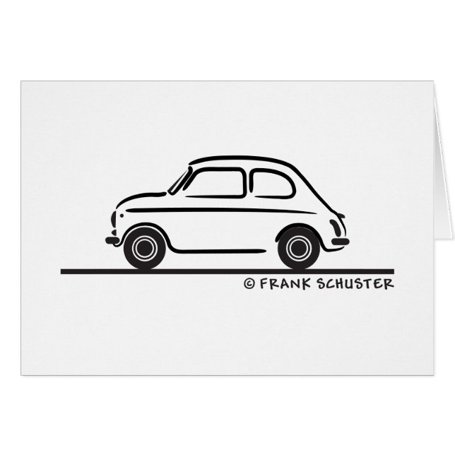 Cartão Fiat 500 Cinquecento (Frente Horizontal)