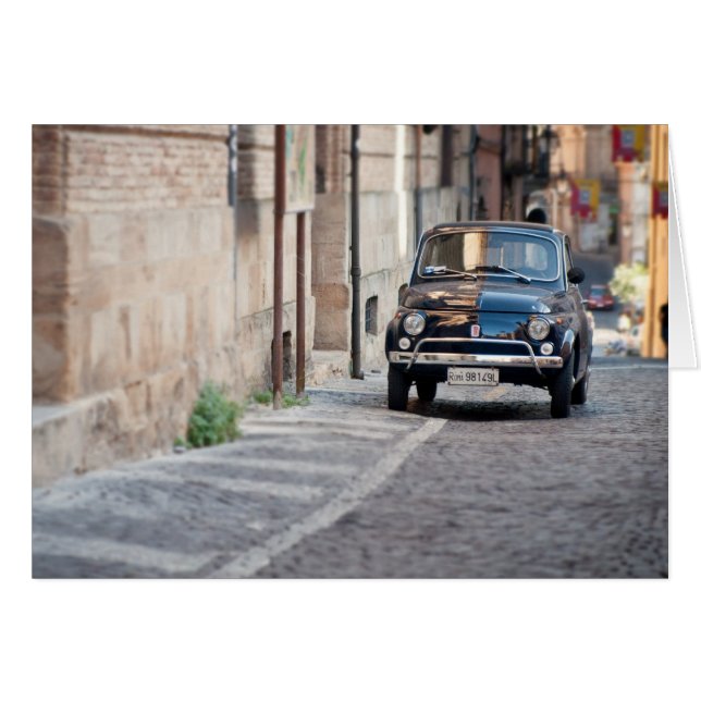 Cartão Fiat 500, Cinquecento em Lanciano (Frente Horizontal)