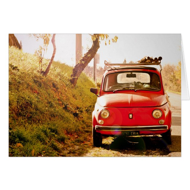 Cartão Fiat 500, Cinquecento, Itália (Frente Horizontal)