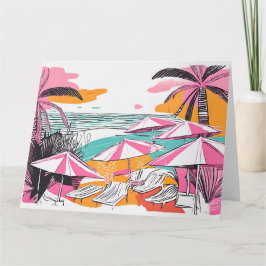 Cartão Ficha de saudação de grande dobramento nos feriado