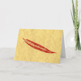 Cartão Ficha de saudação "Simples Willow"