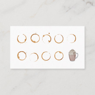 Cartão-fidelidade para Cartão de visita de compre