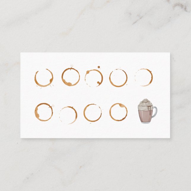 Cartão-fidelidade para Cartão de visita de compre  (Verso)