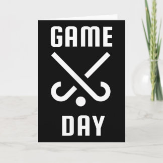 Cartão Field Hockey Game Day Funny Mom And Dad Spirit Wea