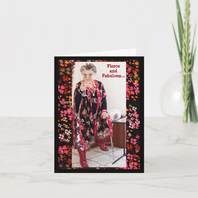 Cartão Fierce, Fabuloso, 'Lil Esquecido, Distraído (Frente)