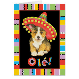 Cartão Fiesta Pembroke Welsh Corgi